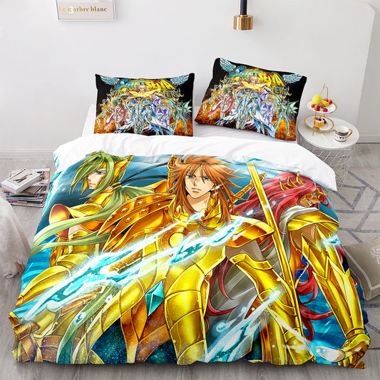 Cutom Duvet Cover Set Pattern Chic Comforter Cover King Size for Teens Adults Bedding Set with Pillowcases  SDS3011