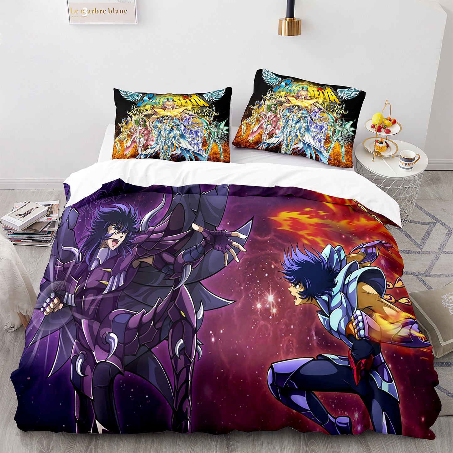 Cutom Duvet Cover Set Pattern Chic Comforter Cover King Size for Teens Adults Bedding Set with Pillowcases  SDS3012