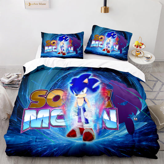 Cutom Duvet Cover Set Pattern Chic Comforter Cover King Size for Teens Adults Bedding Set with Pillowcases  SNK3012