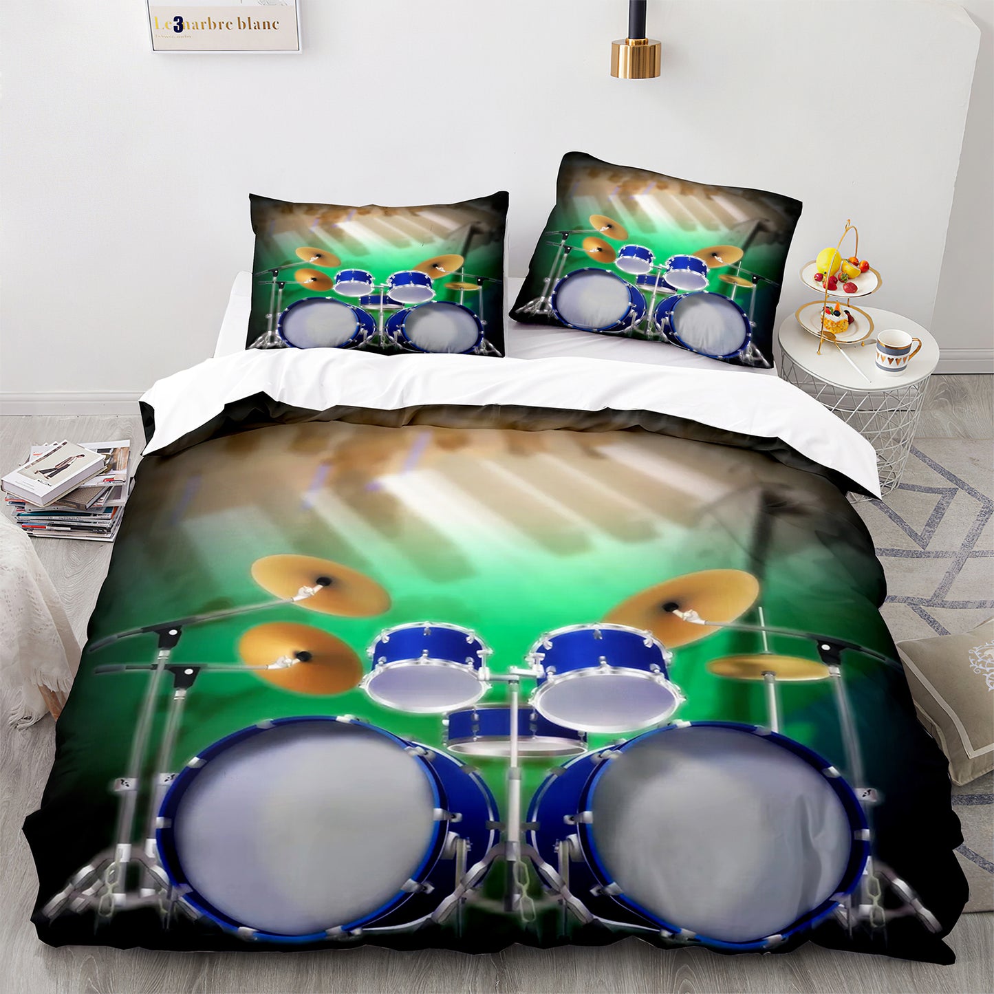 Cutom Duvet Cover Set Pattern Chic Comforter Cover King Size for Teens Adults Bedding Set with Pillowcases  JZG3012