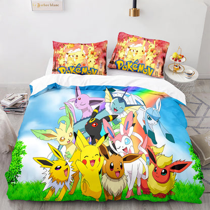 Cutom Duvet Cover Set Pattern Chic Comforter Cover King Size for Teens Adults Bedding Set with Pillowcases  PKQ3014