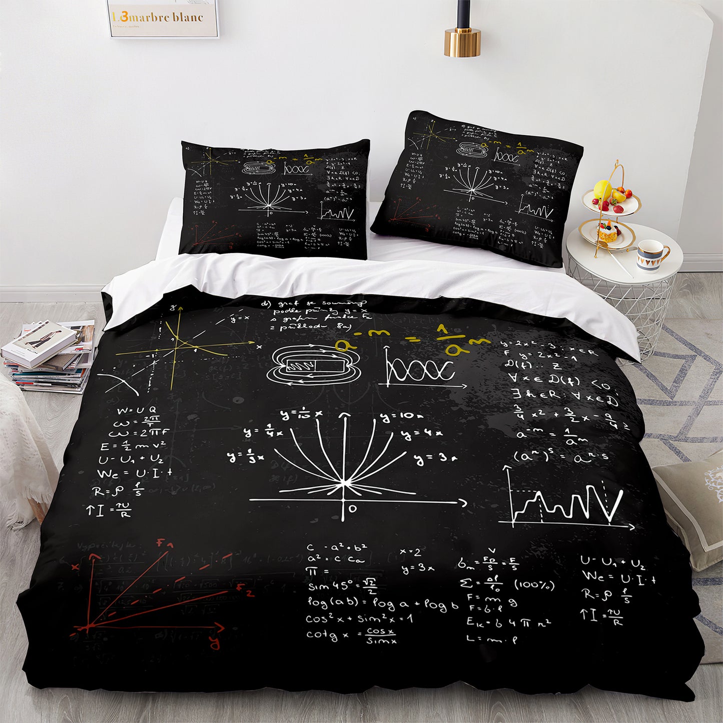 Cutom Duvet Cover Set Pattern Chic Comforter Cover King Size for Teens Adults Bedding Set with Pillowcases  GS3013