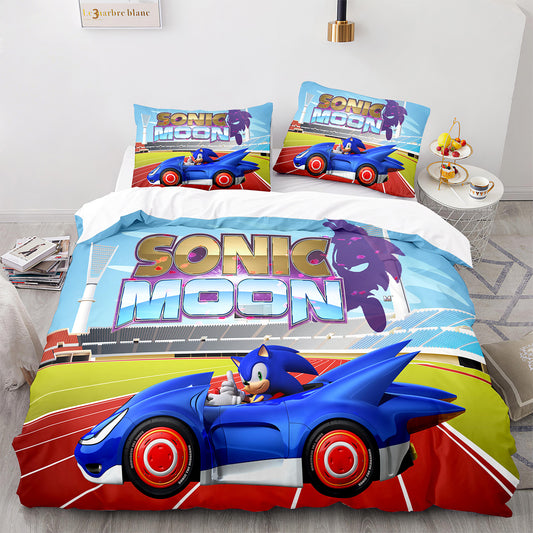 Cutom Duvet Cover Set Pattern Chic Comforter Cover King Size for Teens Adults Bedding Set with Pillowcases  SNK3013