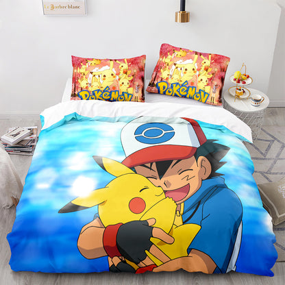 Cutom Duvet Cover Set Pattern Chic Comforter Cover King Size for Teens Adults Bedding Set with Pillowcases  PKQ3015