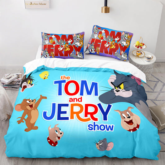 Cutom Duvet Cover Set Pattern Chic Comforter Cover King Size for Teens Adults Bedding Set with Pillowcases  MHLS3015