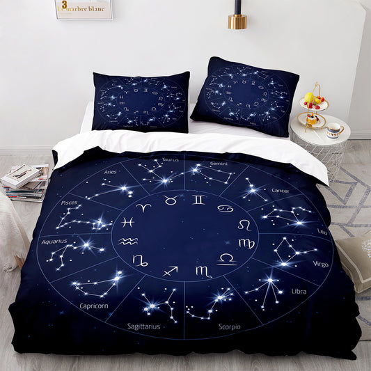 Cutom Duvet Cover Set Pattern Chic Comforter Cover King Size for Teens Adults Bedding Set with Pillowcases  SEXZ3016