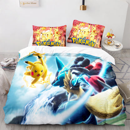 Cutom Duvet Cover Set Pattern Chic Comforter Cover King Size for Teens Adults Bedding Set with Pillowcases  PKQ3016