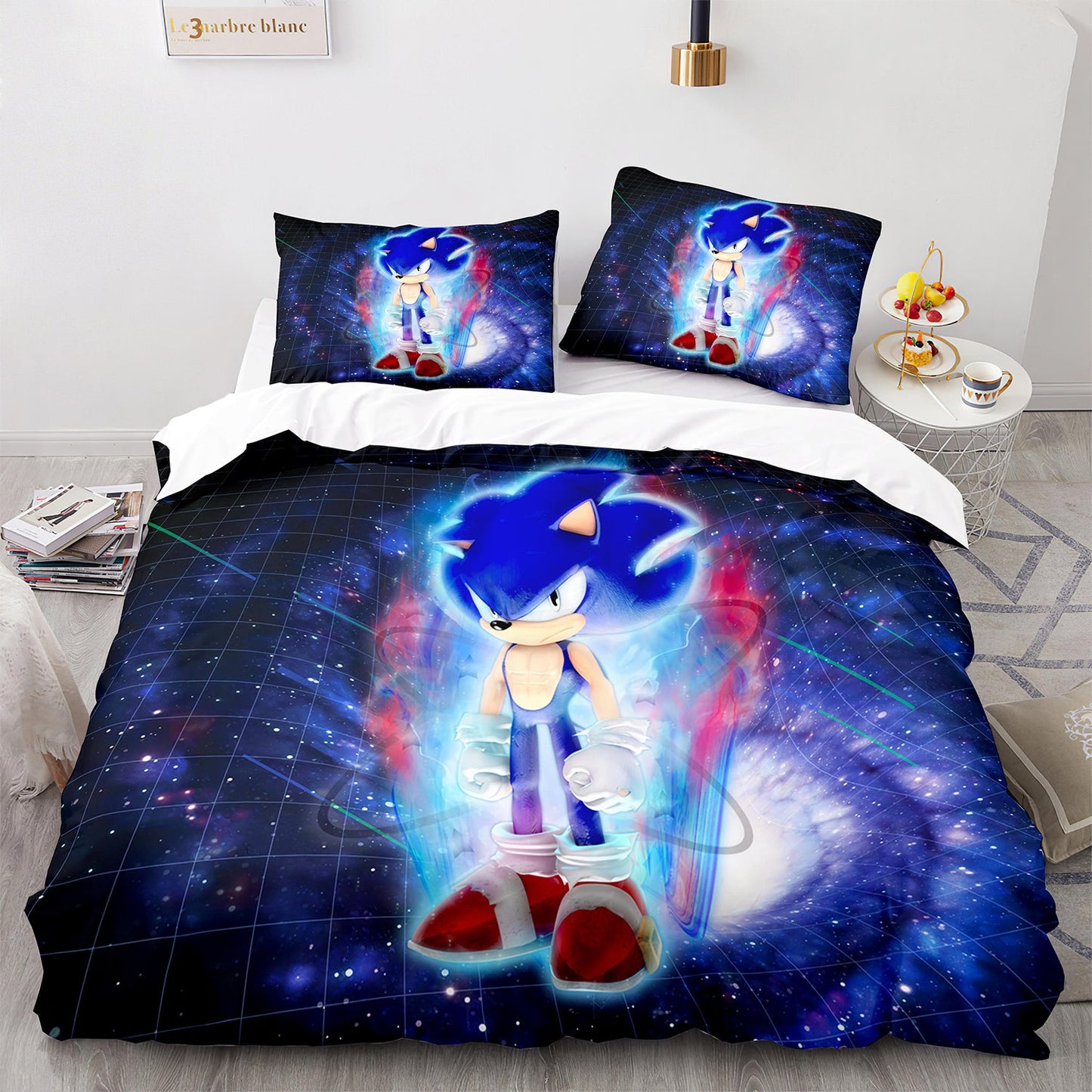 Cutom Duvet Cover Set Pattern Chic Comforter Cover King Size for Teens Adults Bedding Set with Pillowcases  SNK3016