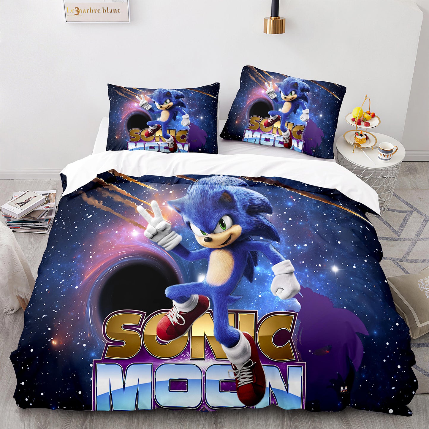 Cutom Duvet Cover Set Pattern Chic Comforter Cover King Size for Teens Adults Bedding Set with Pillowcases  SNK3017