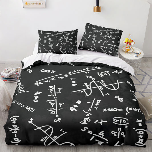 Cutom Duvet Cover Set Pattern Chic Comforter Cover King Size for Teens Adults Bedding Set with Pillowcases  GS3017