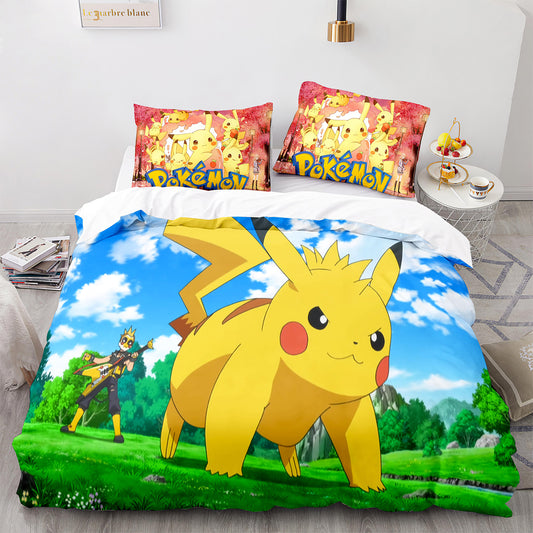Cutom Duvet Cover Set Pattern Chic Comforter Cover King Size for Teens Adults Bedding Set with Pillowcases  PKQ3018