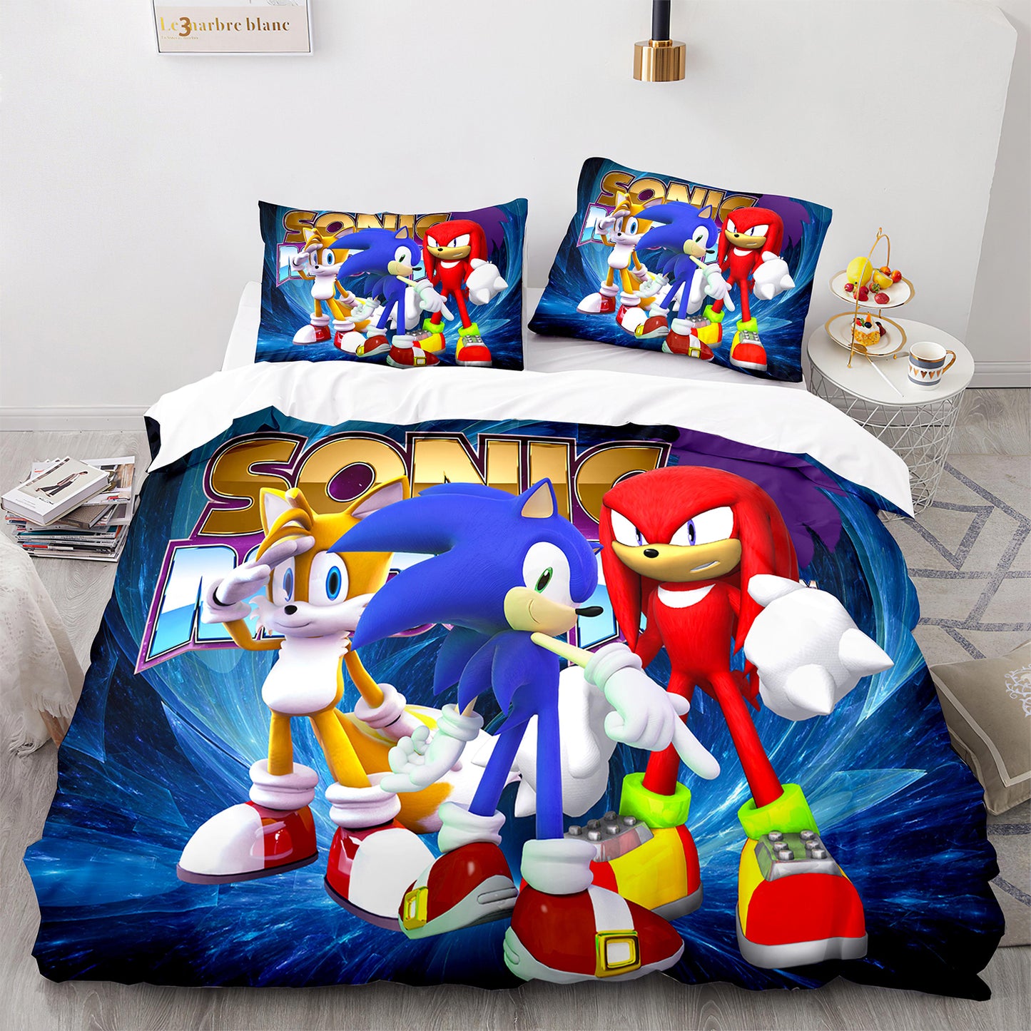 Cutom Duvet Cover Set Pattern Chic Comforter Cover King Size for Teens Adults Bedding Set with Pillowcases  SNK3018