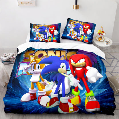 Cutom Duvet Cover Set Pattern Chic Comforter Cover King Size for Teens Adults Bedding Set with Pillowcases  SNK3018