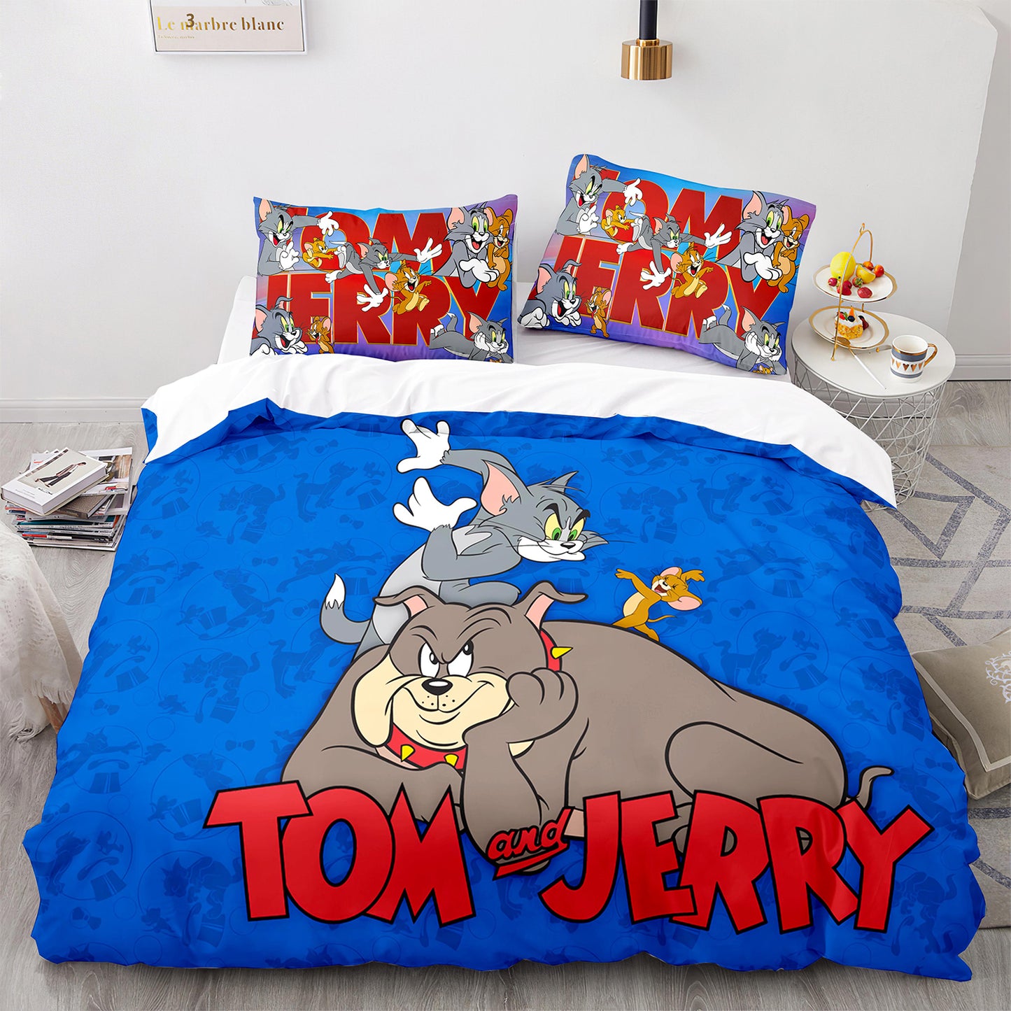 Cutom Duvet Cover Set Pattern Chic Comforter Cover King Size for Teens Adults Bedding Set with Pillowcases  MHLS3018