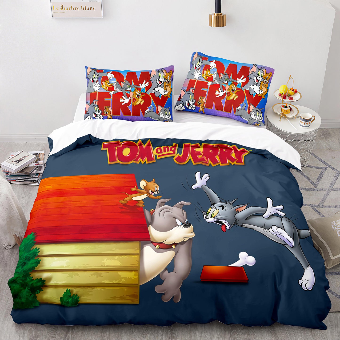 Cutom Duvet Cover Set Pattern Chic Comforter Cover King Size for Teens Adults Bedding Set with Pillowcases  MHLS3019