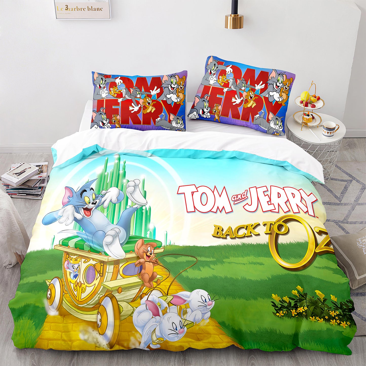 Cutom Duvet Cover Set Pattern Chic Comforter Cover King Size for Teens Adults Bedding Set with Pillowcases  MHLS3020