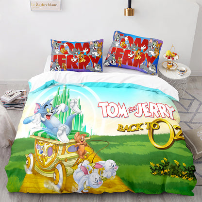 Cutom Duvet Cover Set Pattern Chic Comforter Cover King Size for Teens Adults Bedding Set with Pillowcases  MHLS3020