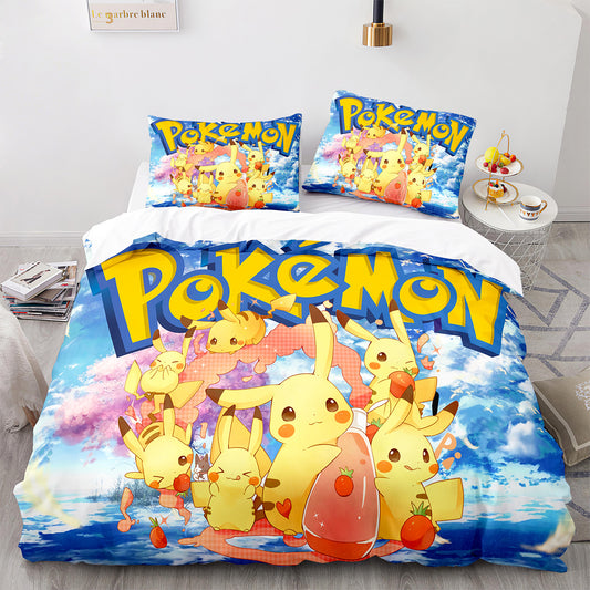 Cutom Duvet Cover Set Pattern Chic Comforter Cover King Size for Teens Adults Bedding Set with Pillowcases  PKQ3024
