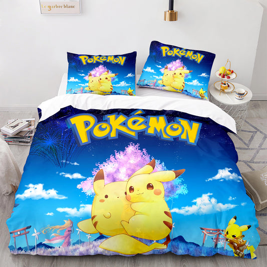 Cutom Duvet Cover Set Pattern Chic Comforter Cover King Size for Teens Adults Bedding Set with Pillowcases  PKQ3025