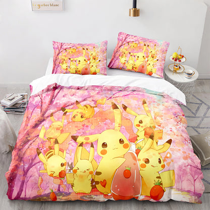 Cutom Duvet Cover Set Pattern Chic Comforter Cover King Size for Teens Adults Bedding Set with Pillowcases  PKQ3033