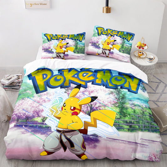 Cutom Duvet Cover Set Pattern Chic Comforter Cover King Size for Teens Adults Bedding Set with Pillowcases  PKQ3031