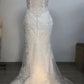 White Prom dress wedding reception dress lace evening dress gh2626