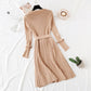 New celebrity style long sleeve knitted dress  4734