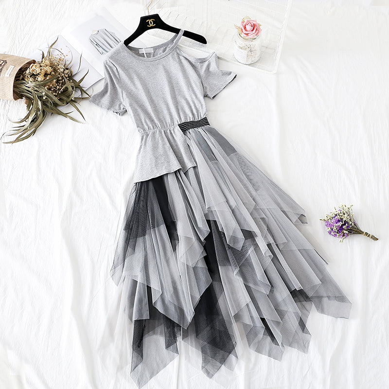 French minority Platycodon grandiflorum skirt mesh fairy super xiansen series  3727