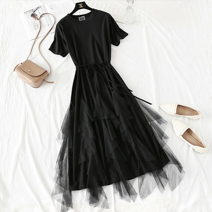 Mesh cucito fata super fata dolce vestito  4334