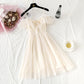 Xiaozhong Platycodon skirt Xiaoxian gauze Ruffle suspender skirt  4330