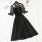 Lace mesh dress sexy and elegant  4347