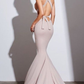 Halter V-Neck Mermaid Long Prom Dress gh690