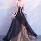 Robe Sweet 16 en tulle noir et champagne, magnifique robe de bal gh451