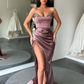 Sweetheart Mermaid Prom Dress Slit Long With Sequins  gh670