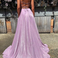 A-Line/Elegant V-neck Ruffles Sleeveless Prom Dresses gh1011