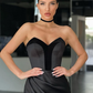 Elegant Black Sweetheart Mermaid Prom Dress With Split gh655