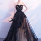 Robe Sweet 16 en tulle noir et champagne, magnifique robe de bal gh451