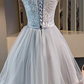 Cute Off The Shoulder Lace And Tulle Knee Length Party Dress, Homecoming Dress gh442