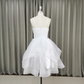 Lovely White Tulle V-Neckline Short Party Dress,Homecoming Dressgh328