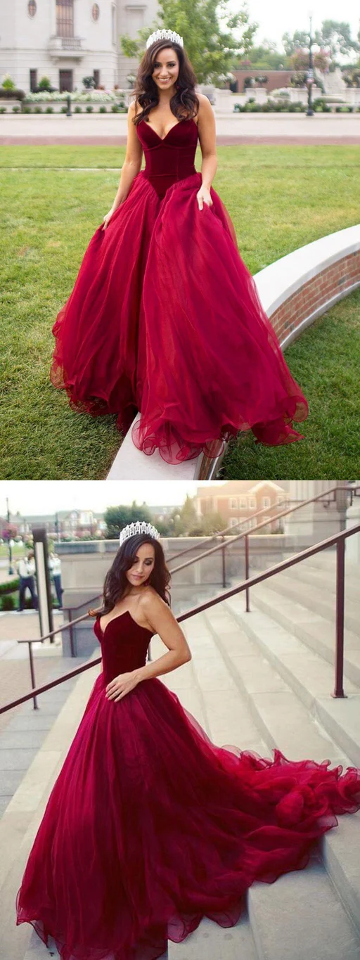Princess Prom Dress, Prom Dresses, Evening Gown, Graduation School Party Dress, Winter Formal Dress  gh1176