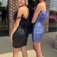 Feathered Strapless Bodycon Short Homecoming Dress gh1309