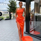 new arrive orange long Prom Dresses    gh1885