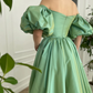 Emerald Iridescent Draped Gown  gh1842