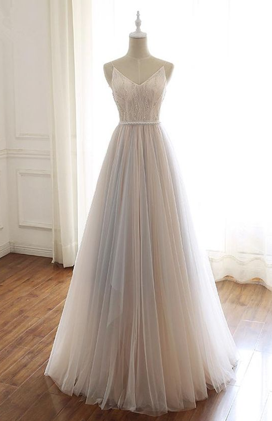 Spaghetti-Trägern Open Back Abendkleid Formelle Abendkleider gh2261