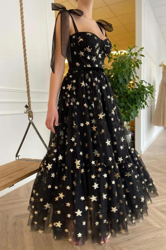 Black tulle sequins short prom dress evening dress  gh2339