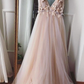Simple sweetheart neck tulle lace long prom dress, tulle evening dress gh2284