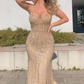 Luxurious Mermaid Sweetheart Champagne Long Prom Evening Dresses gh2559