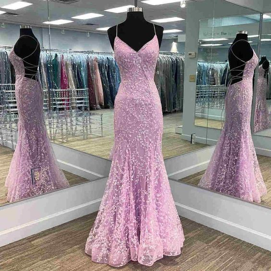Gorgeous Mermaid Prom Dress with Embroidery  gh2295