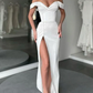 Mermaid Off-The-Shoulder Off-White Beliebte lange Abendkleider Elegante Ballkleider gh1936
