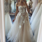 Custom A-Line Plus Size Elegant Vintage Beach Long Wedding Dresses gh2568